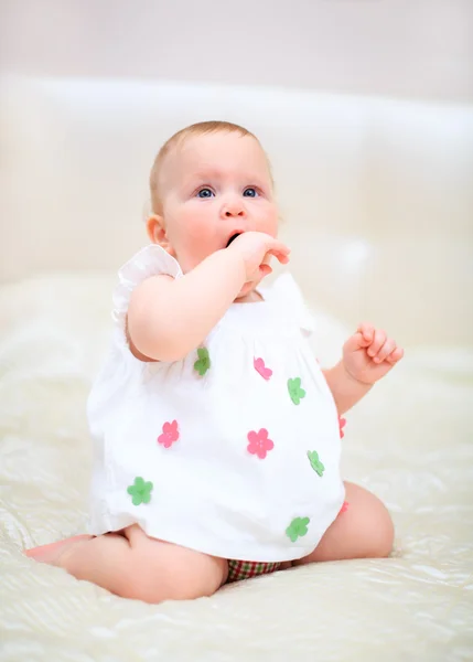 One years old baby girl — Stock Photo, Image