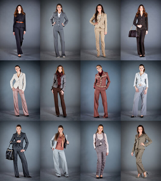 Collection of women's trouser suits