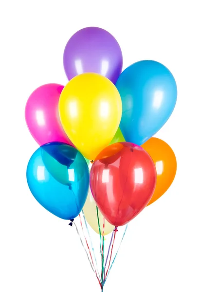 Balões em um fundo branco — Fotografia de Stock