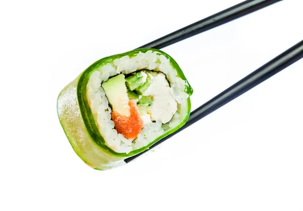 Roll sushi na białym tle — Zdjęcie stockowe