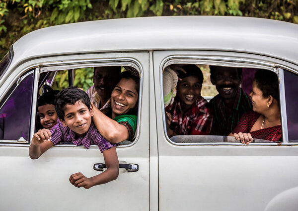 Счастливая семья путешествует по стране, Керала Февраль 17, 2013 в In

