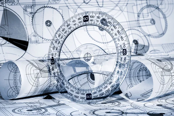 Technical drawings — Stock Photo, Image