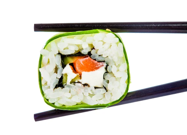 Sushi roll op een witte achtergrond — Stockfoto