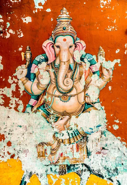 Ganesh gamla fresco — Stockfoto