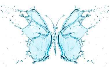 su sıçramasına kelebek