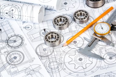 Bilya yatakları üzerinde teknik resim