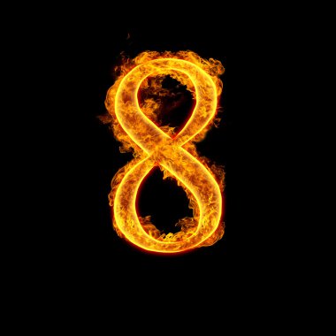 alfabe 8 numaralı yangın sekiz