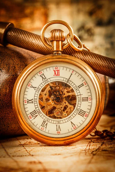 Vintage orologio da tasca — Foto Stock