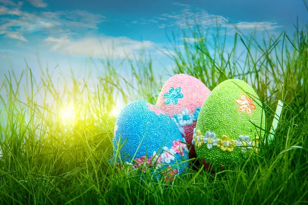 Uova di Pasqua decorate — Foto Stock