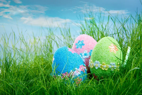 Uova di Pasqua decorate — Foto Stock