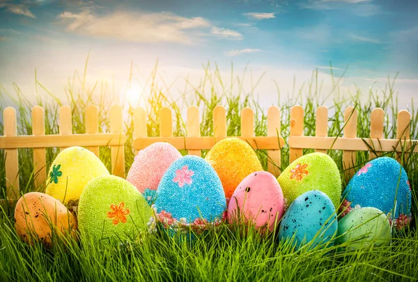 Uova di Pasqua decorate — Foto Stock