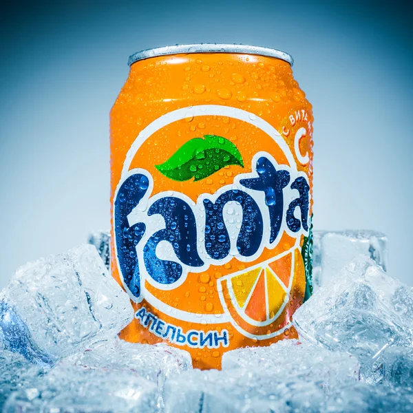 Can de Fanta Naranja — Foto de Stock