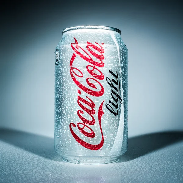 Can of Coca-Cola Lignt. — Stock Photo, Image