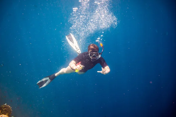 Snorkeler — стокове фото