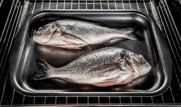 Dorado ψάρι στο φούρνο. — Φωτογραφία Αρχείου