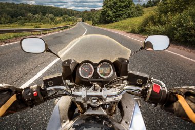 Motorcu birinci şahıs bakış