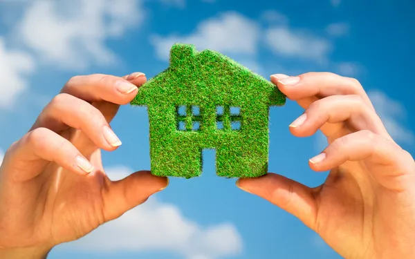 Grass home - Eco Concept — Stock Photo, Image