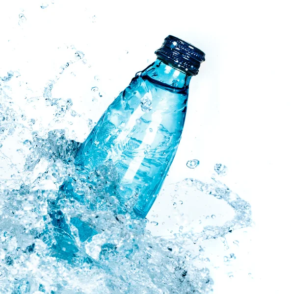 Bottle of water splash — Stock Photo, Image