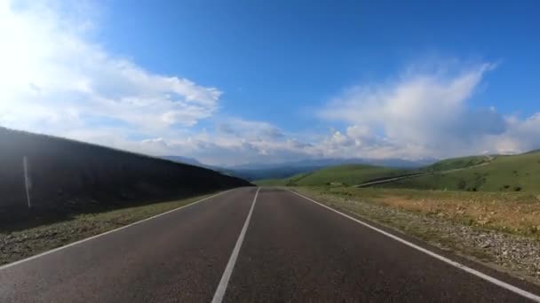 Από Την Άποψη Της Οδήγησης Αυτοκινήτου Δρόμο — Αρχείο Βίντεο