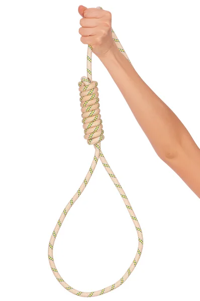 Suicide with rope — Stock Photo, Image