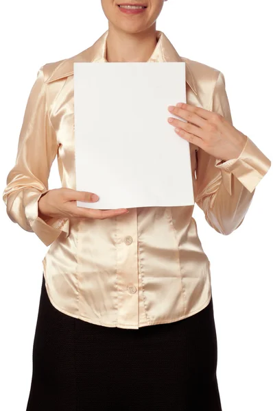 White blank paper — Stock Photo, Image