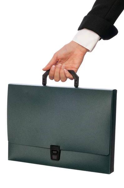 Resväska med kontrakt — Stockfoto