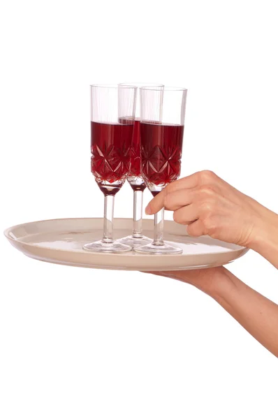 Three glasses champaigne — Stock Photo, Image