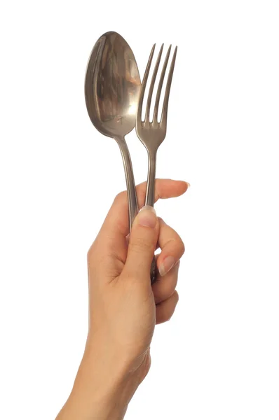 Spoon and fork — Stock Photo, Image