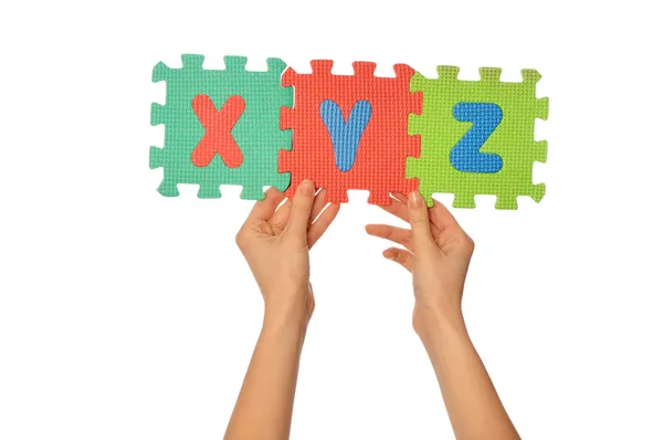 Alphabet xyz — Stock Photo, Image