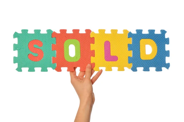 Word sold — Stock Photo, Image