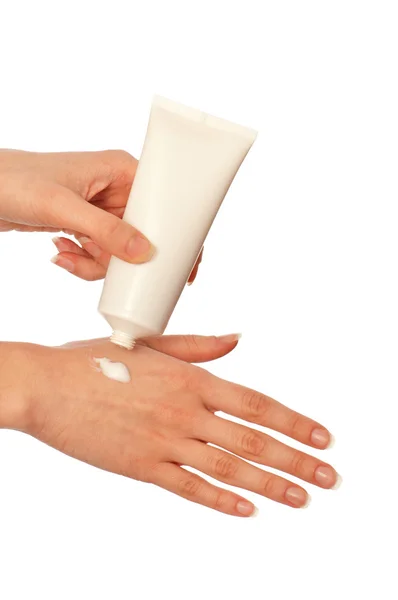 Kosmetický krém na ruce — Stock fotografie