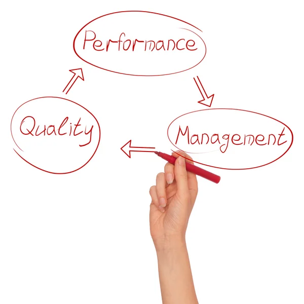 Schema der Qualitätsentwicklung — Stockfoto