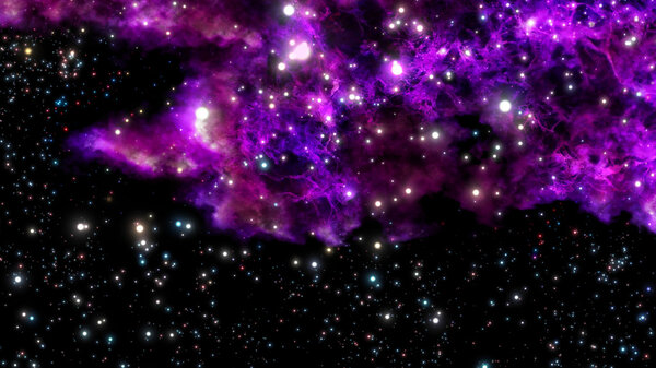 Рождение новой туманности от взрыва или Большого Взрыва
