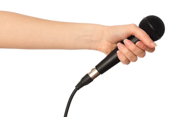 Microphone for interview — Stock Photo, Image