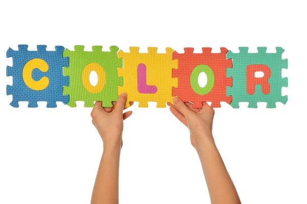 Woord kleur — Stockfoto