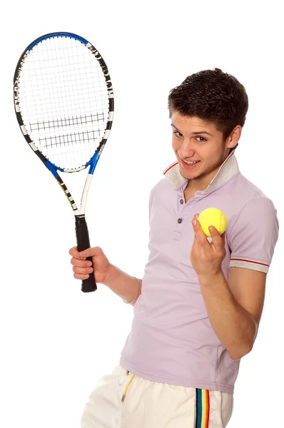 Jugar al tenis — Foto de Stock