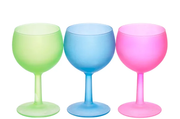 Tres vasos de vino — Foto de Stock