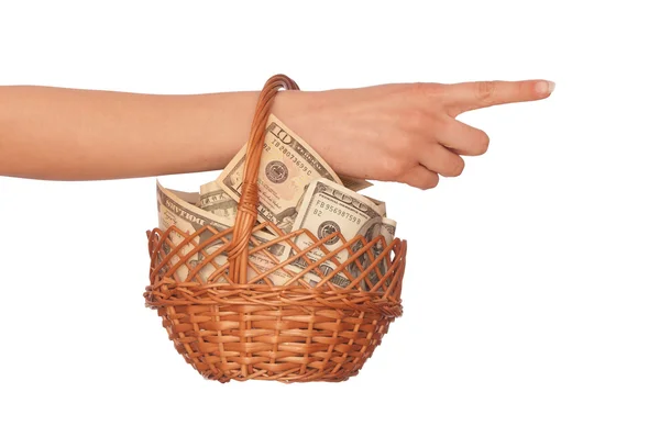 Bicurrency basket — Stock Photo, Image