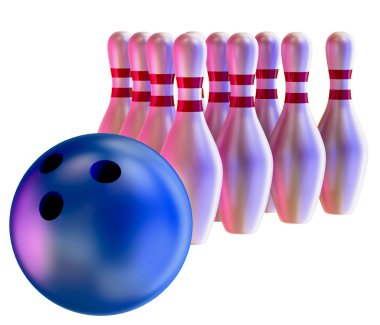 Bowling topu Dokuz kukayı çökmesini