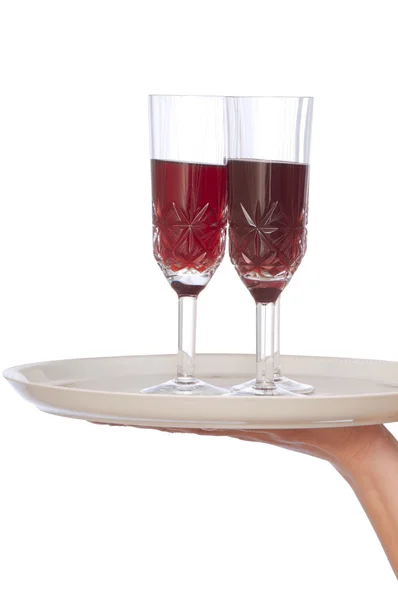 Two glasses champagne — Stock Photo, Image