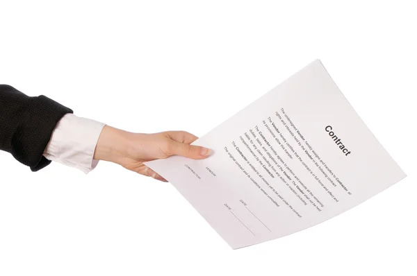 Ondertekening van een contract — Stockfoto