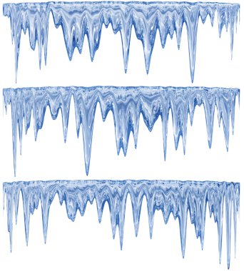Blue icicles clipart