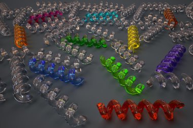 renkli cam spiraller