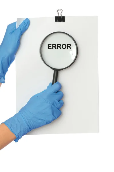 Encontrar un nuevo error — Foto de Stock