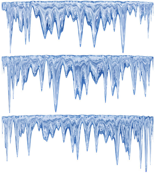 голубые сосульки