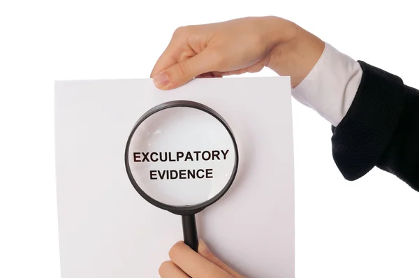 Exculpatory kanıt — Stok fotoğraf