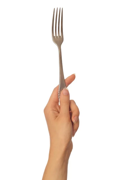 Fork in the hand — Stock Photo, Image