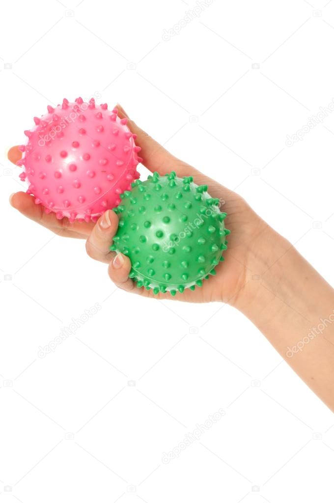 Two massage balls Stock Photo by ©merzavka 13207055