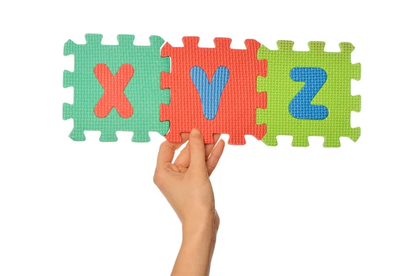 Alfabet xyz — Zdjęcie stockowe