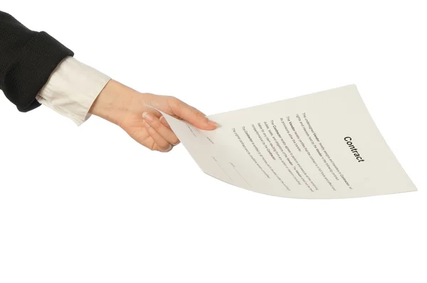 Undertecknandet av ett avtal — Stockfoto